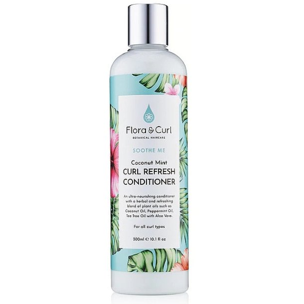 Flora &amp; Curl Soothe Me Coconut Mint Curl Refresh Conditioner 300ml
