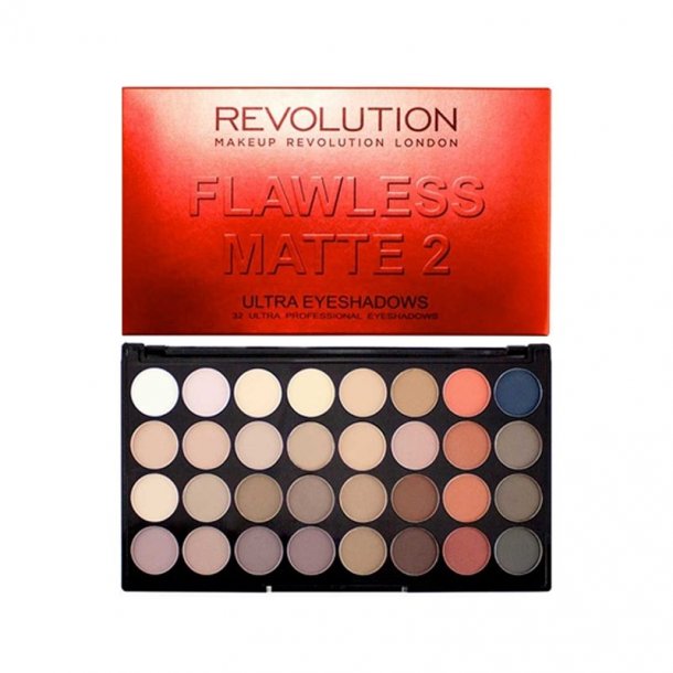 Makeup Revolution Ultra Eyeshadows Palette - Flawless Matte 2 16g
