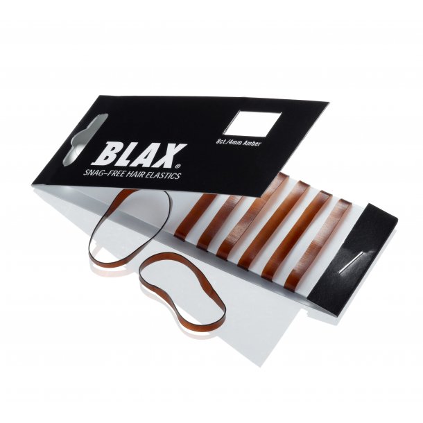 Blax Hårelastikker Brun 4 mm, 8 stk