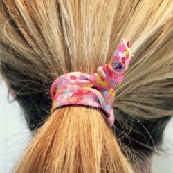 Hrbnd / Hrelastik Flower, 6 stk