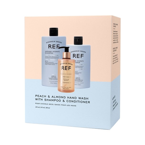 REF Gaveske Intense Hydrate Sh+Con, Peach and Almond Hndsbe