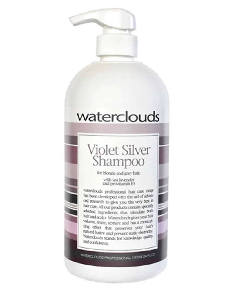 Waterclouds Violet Silver Shampoo 1000ml - - smukkere.dk ApS